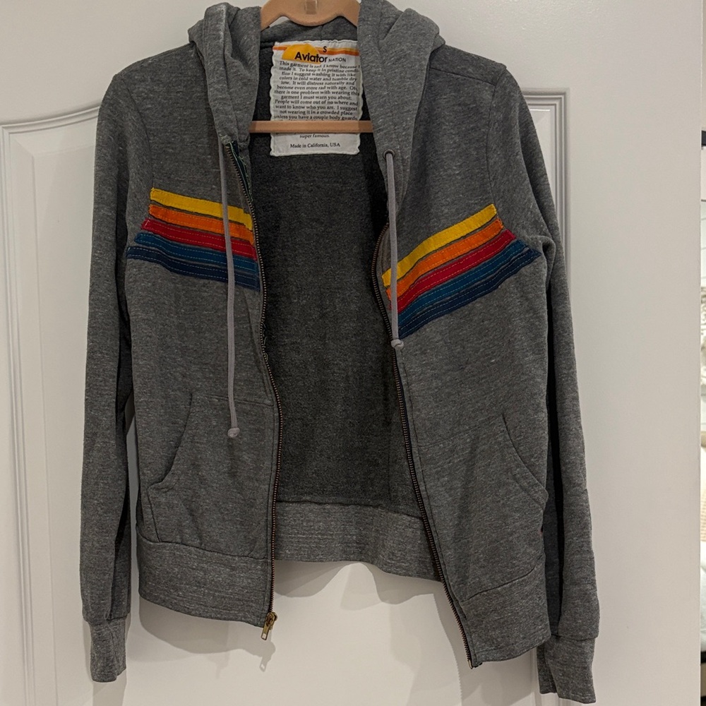 Aviator Nation zip up hoodie